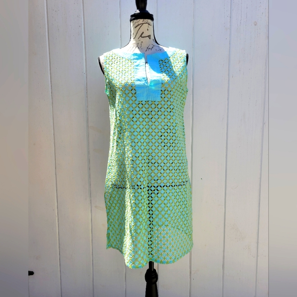 Rare NWOT Tommy Bahamaâ Crochet Mini Dress Beach Coverup Size M